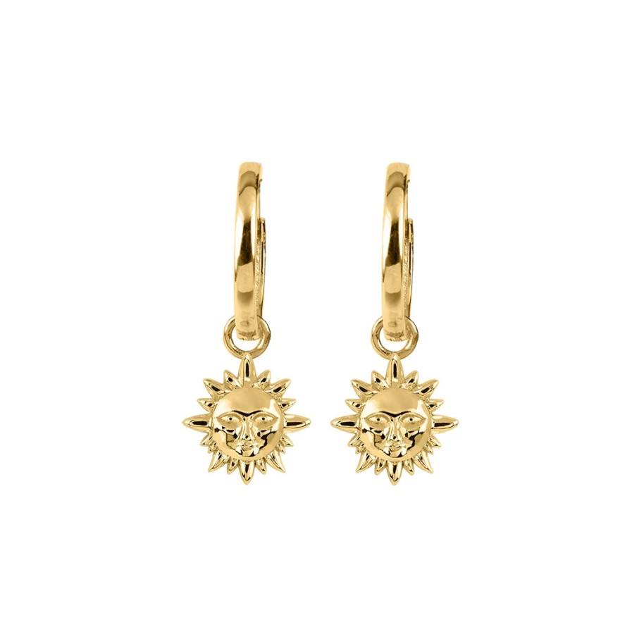 JACQUES LEMANS Ear Stud Sterling Silver Gold-Plated Earrings