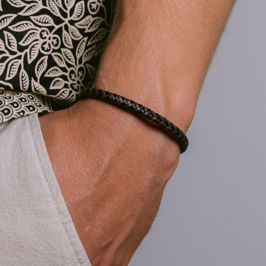 JACQUES LEMANS Leather Bracelet Leather Bracelets