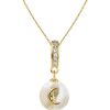 JACQUES LEMANS Necklace Sterling Silver Gold-Plated With Topaz & Pearl Necklaces