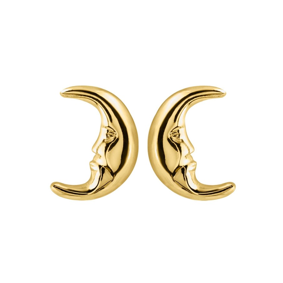 JACQUES LEMANS Ear Stud Sterling Silver Gold-Plated Earrings