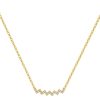 JACQUES LEMANS Necklace Sterlingsilver Goldplated With Topazes Necklaces