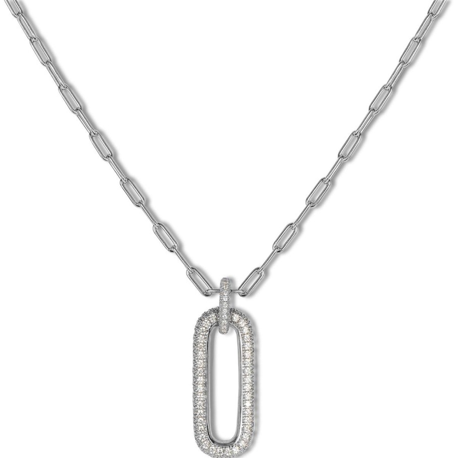 JACQUES LEMANS Necklace Sterlingsilver With Topazes Necklaces