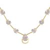 JACQUES LEMANS Necklace Sterlingsilver Goldplatet With Topaz Necklaces