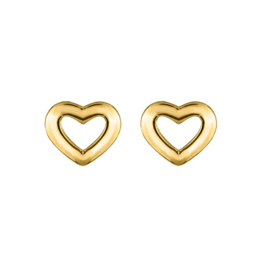 JACQUES LEMANS Ear Stud Sterling Silver Gold-Plated Earrings