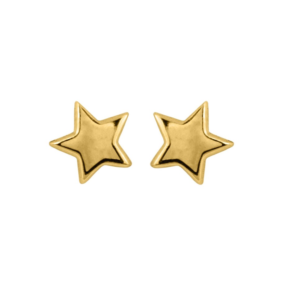 JACQUES LEMANS Ear Stud Sterling Silver Gold-Plated Earrings